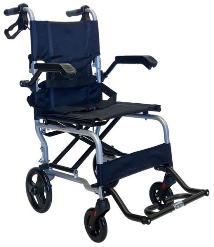 PA112 v.2 PORTABLE ALUMINIUM TRAVEL / AISLE WHEELCHAIR - 41cm