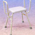 PQ104BL ALUMINIUM PADDED SHOWER STOOL