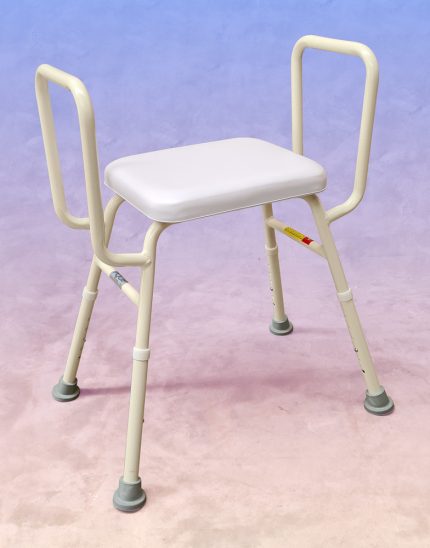 PQ104BL ALUMINIUM PADDED SHOWER STOOL