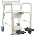 RCM0709 ALUMINIUM MOBILE SHOWER CHAIR COMMODE