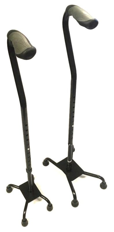 RCN0103 SMALL BASE QUAD CANE WITH TPR HANDLE