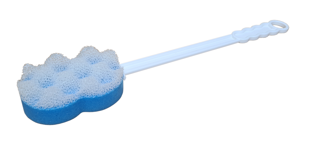 YDL611 2-in-1 LONG HANDLE BATH SPONGE